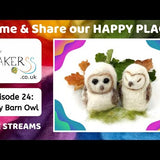 The Makerss - Small Baby Barn Owl Needle Felt Kit