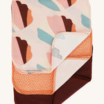 Imse Vimse Reusable Organic Cotton Wipes in a 10 Pack featuring the orange sprinkle designs