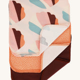 Imse Vimse Reusable Organic Cotton Wipes in a 10 Pack featuring the orange sprinkle designs