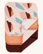 Imse Vimse Reusable Organic Cotton Wipes in a 10 Pack featuring the orange sprinkle designs