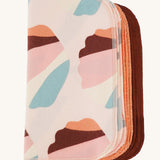Imse Vimse Reusable Organic Cotton Wipes in a 10 Pack featuring the orange sprinkle designs