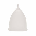 Imse Vimse large reusable eco-friendly menstrual cup on a white background