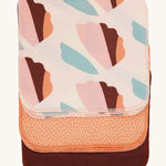 Imse Vimse Reusable Organic Cotton Wipes in a 10 Pack featuring the orange sprinkle designs