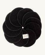 ImseVimse Organic Cotton Terry Cleansing Pads in black.