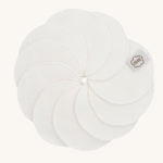 ImseVimse Organic Cotton Terry Cleansing Pads in white.
