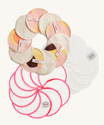 Three packs of ImseVimse Organic Cotton Terry Cleansing Pads.