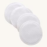 Imse Vimse Organic Cotton Reusable Breast Pads  Regular Size in a pack of 4 pads. 