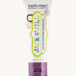 A 50g tube of Jack N' Jill blackcurrant flavoured fluoride free kid's toothpaste. 