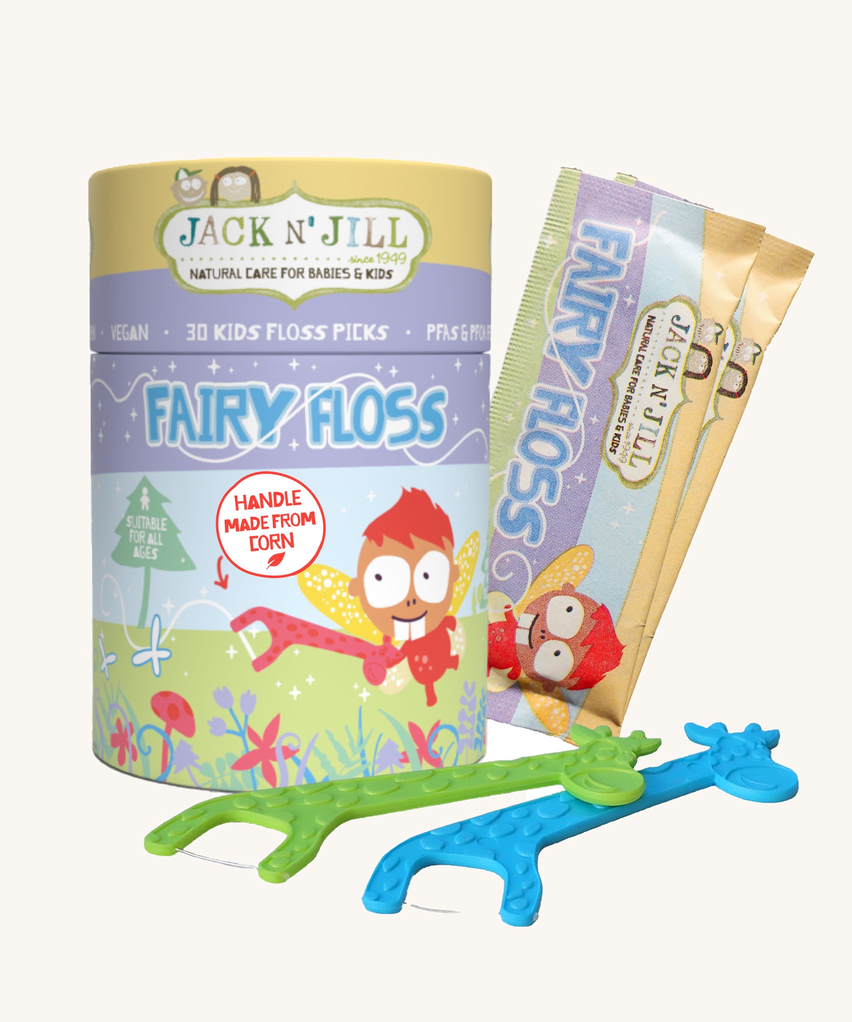 Jack N' Jill Fairy Floss in Strawberry flavour.