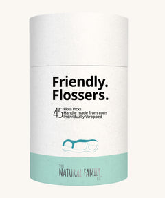 A tub of 45 Jack N' Jill Friendly Flossers.