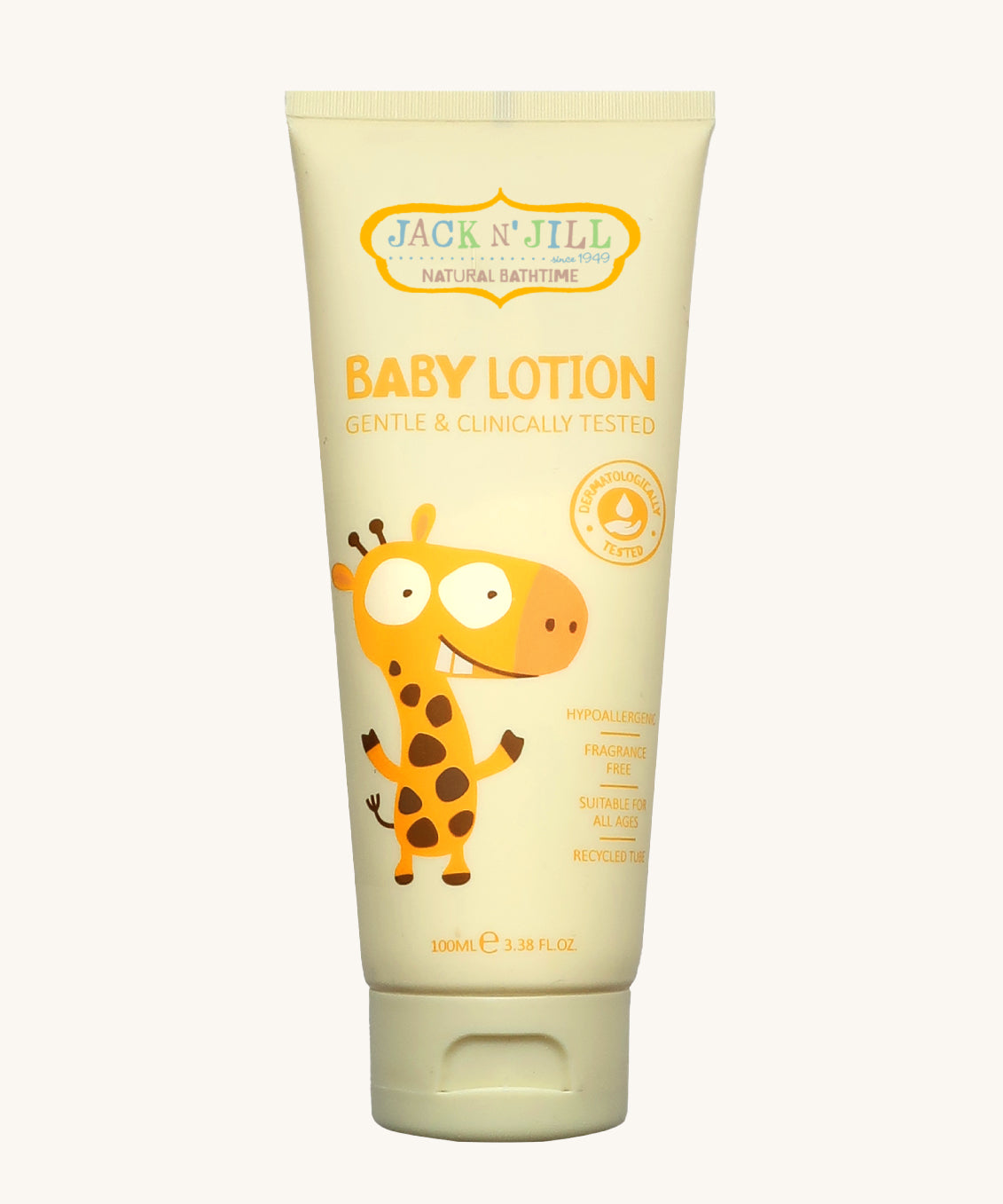 A 100ml tube of Jack N' Jill Baby Lotion.
