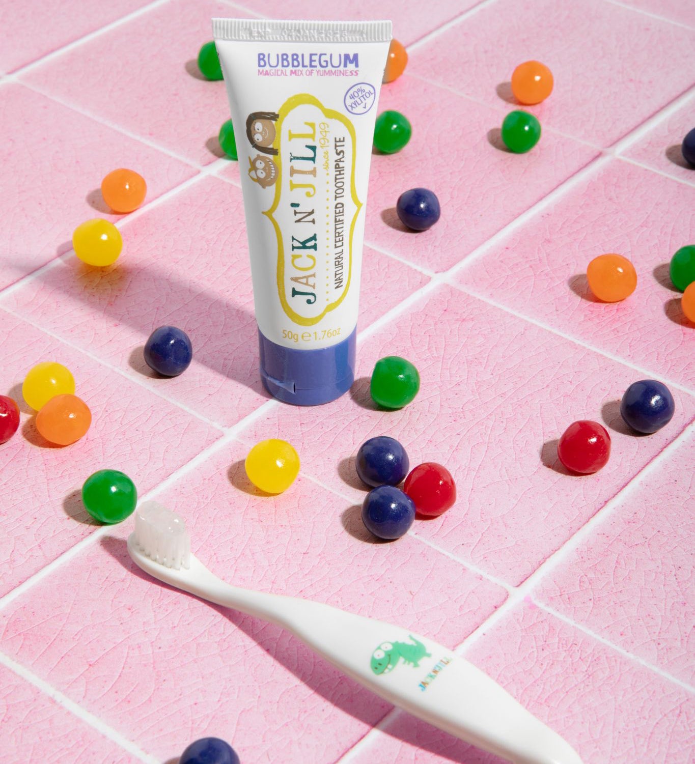 Kids Toothpaste NoBS Jr. Kids Toothpaste 3.4oz Berry Bubblegum Blast