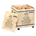 Kapla 1000 eco-friendly wooden blocks set on a white background
