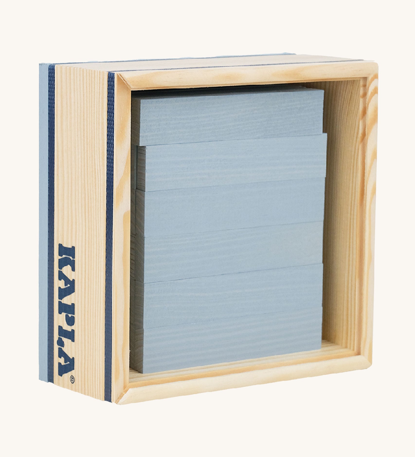 KAPLA 40 Grey Wooden Building Planks in their box.