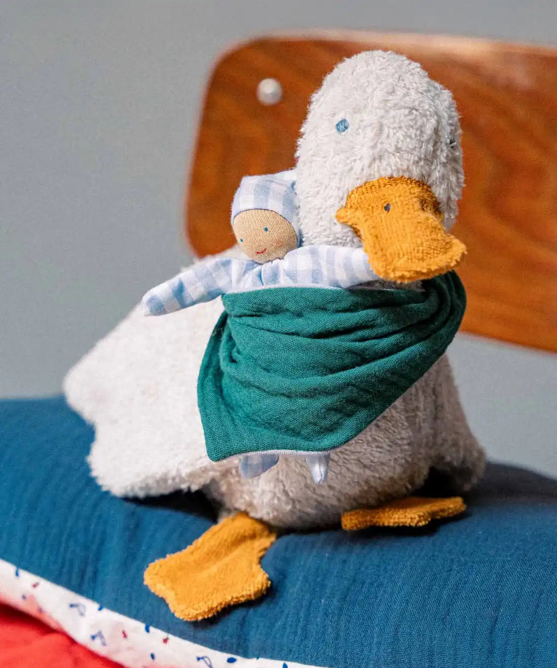 Käthe Kruse white Enzo Duck Lying.
