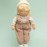 Käthe Kruse Waldorf doll Hannah in a standing position.