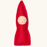 Small red felt gnome that comes with the Käthe Kruse Waldorf Doll Kiki.