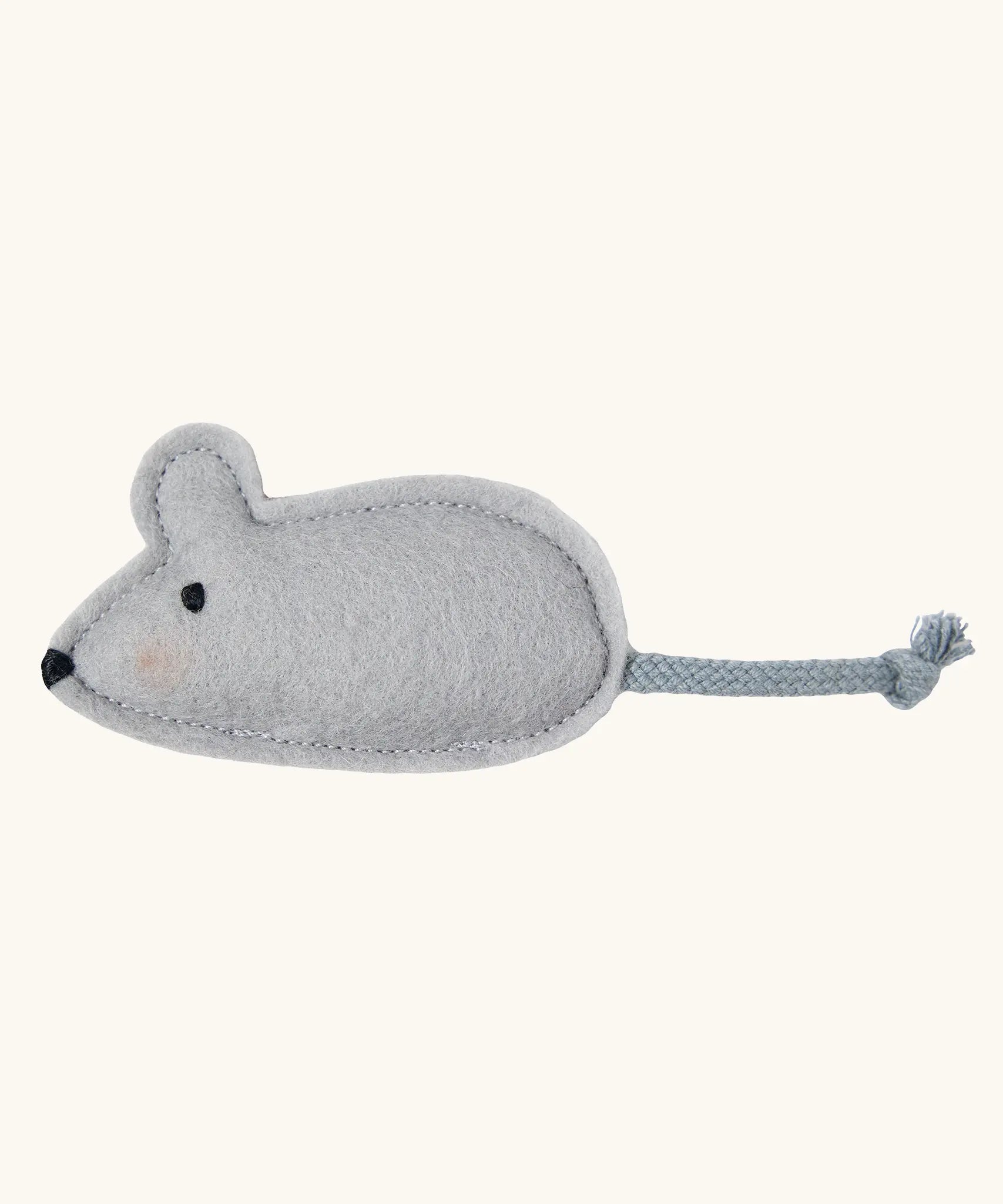 Small grey felt mouse that comes with the Käthe Kruse Waldorf Doll Nia.