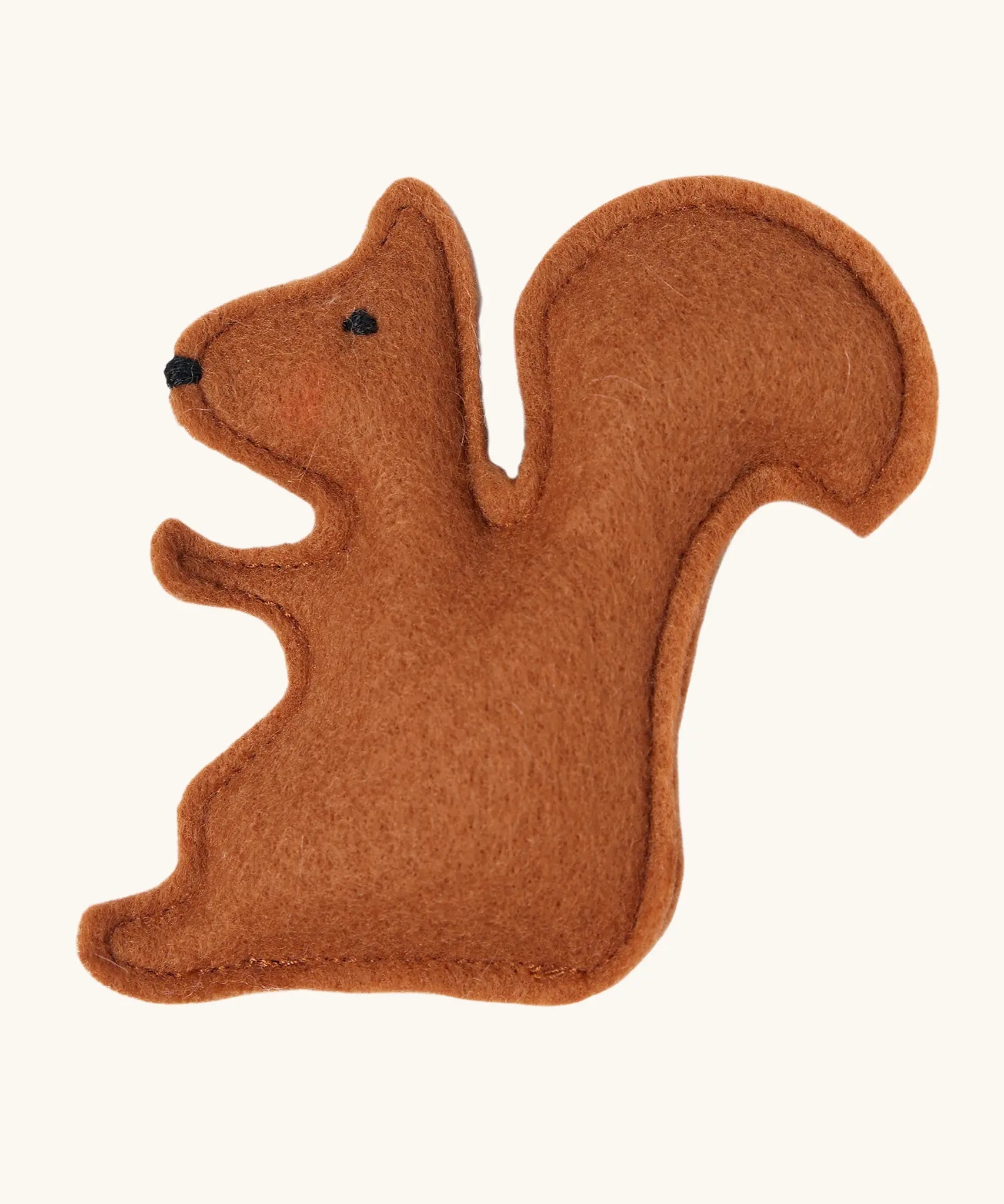 Small felt squirrel that comes with the Käthe Kruse Waldorf doll Toni.