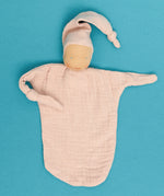 Käthe Kruse rose pink small Waldorf Imp doll baby comforter made with cotton muslin. 