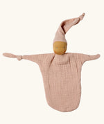 Käthe Kruse rose pink small Waldorf Imp doll baby comforter made with cotton muslin. 