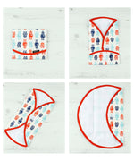 Instructions on how to open and close the Keep Leaf food wrap