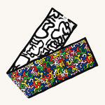 Etta Loves X Keith Haring Reversible Baby Sensory Strip, with Keith Haring's 'Brazil' and 'Baby' print