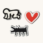 Etta Loves X Keith Haring Natural Rubber Sensory Bath Toys - 3 Pack in 'Baby'
