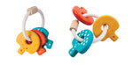 PlanToys Baby Key Rattle on a plain background. 
