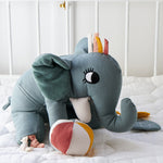  a trunk and toy attachments. Designed with fun details for tiny fingers to fiddle with. This product has many different textures and sounds