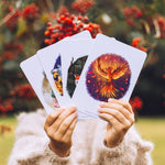 Beautifully Illustrated Story Creator Cards by The Phive - The Kingdom. These Creator Cards are designed to get little ones thinking creatively about how to write their own stories. The cards shown are Enchanting Setting Cards which are shown upfront. The