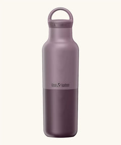 Klean Kanteen 20oz dusty orchid stainless steel  insulated classic bottle with matching arch loop cap