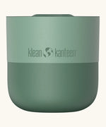 Klean Kanteen 8oz lowball tumbler with slide lid in iceberg. A stainless steel tumbler in a green finish 