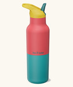 Klean Kanteen Rise Insulated Classic Bottle with Flip Seal Cap in limited edition Cayenne red and blue colourway.