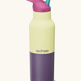 Klean Kanteen Rise Insulated Classic Bottle with Flip Seal Cap in limited edition Wax Yellow colourway.