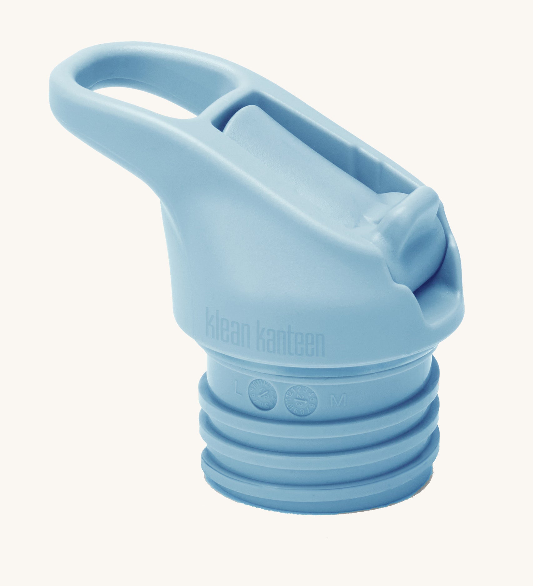 Klean Kanteen Flip Seal Sports Cap in Clear Skies blue, narrow mouth bottle top for Klean Kanteen Classic range