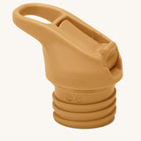 Klean Kanteen Flip Seal Sports Cap in golden yellow, reusable bottle cap for Classic narrow mouth bottles