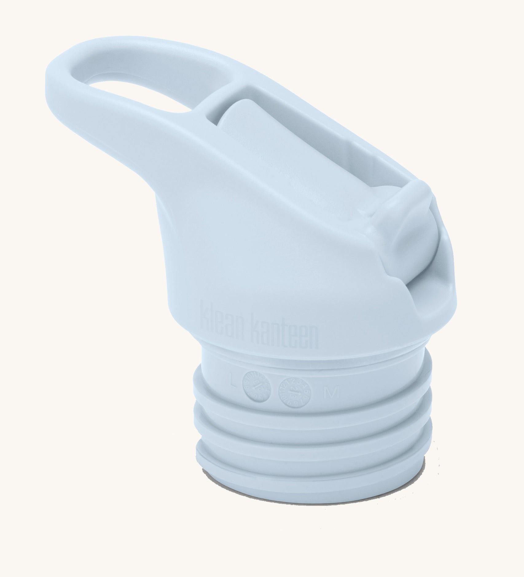 Klean Kanteen Flip Seal Sports Cap in ice blue, leakproof Flip Seal lid for Klean Kanteen