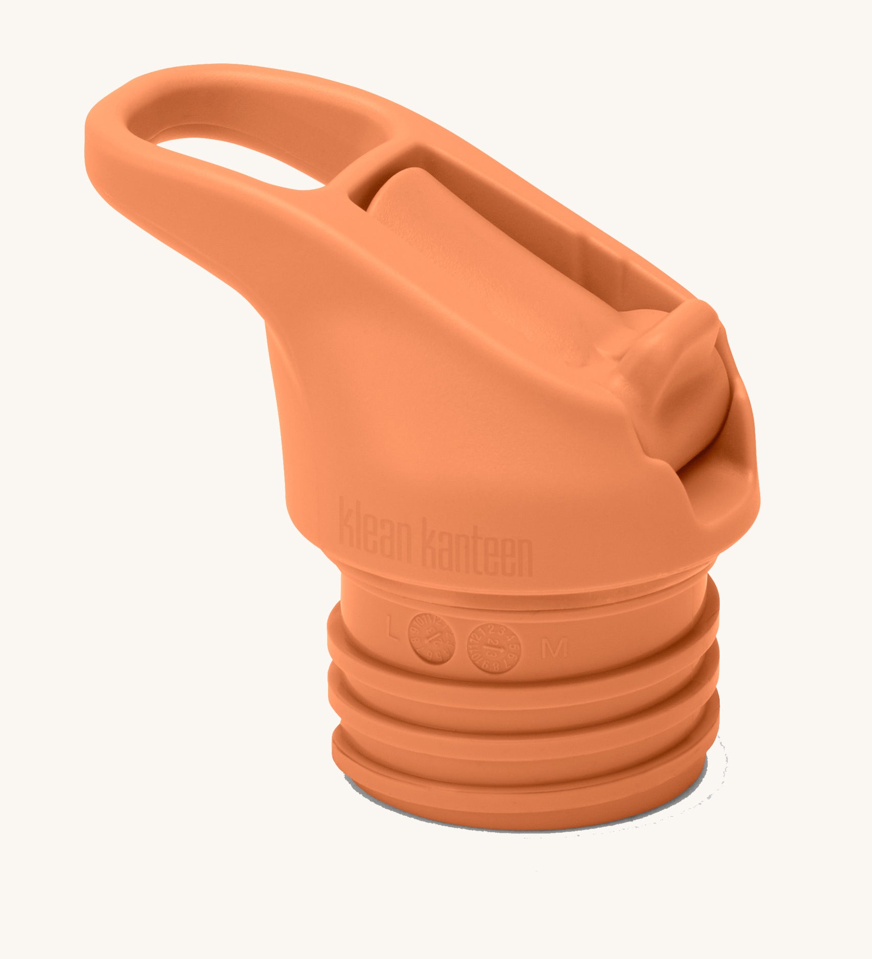 Klean Kanteen Flip Seal Sports Cap in tangerine orange, sports lid for Klean Kanteen Classic range