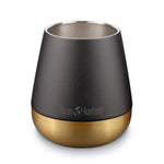 klean kanteen limited edition black and gold wine tumbler on the white background