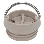 Klean Kanteen TKWide Café Cap in a grey Taupe colour pictured on a plain background.