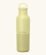 Klean Kanteen 20oz wax yellow stainless steel  insulated classic bottle with matching arch loop cap