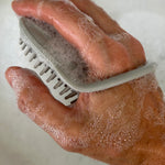 A closer look of the Kokoso Silicone Bath Brush