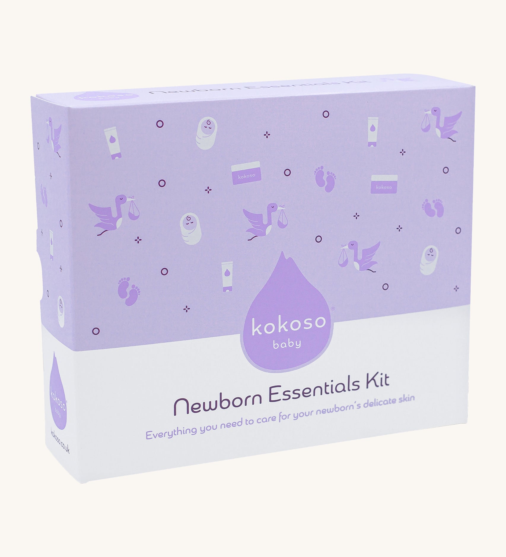 A kokoso newborn essentials kit available at Babipur. Kit includes a Kokoso Organic Coconut Oil, the Kokoso Gentle Hair & Body Wash and a Kokoso 100% Natural Konjac Baby Bath Sponge