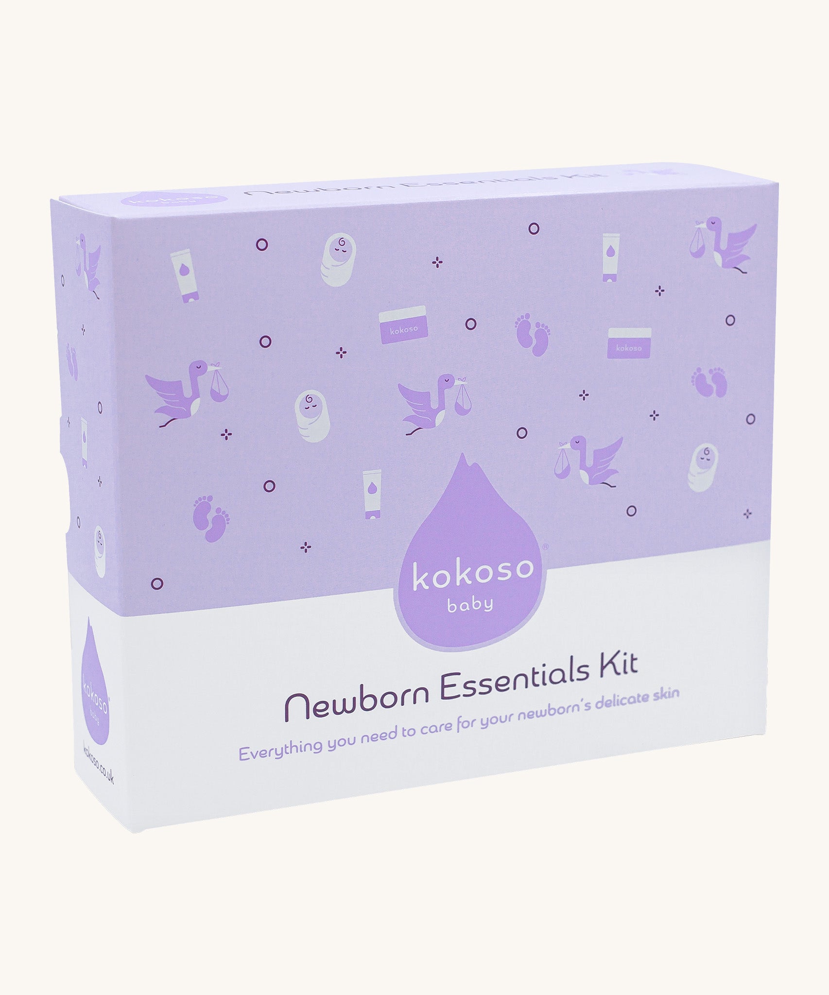A kokoso newborn essentials kit available at Babipur. Kit includes a Kokoso Organic Coconut Oil, the Kokoso Gentle Hair & Body Wash and a Kokoso 100% Natural Konjac Baby Bath Sponge