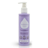 Kokoso organic coconut oil baby lotion bottle on a white background