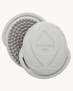 Kokoso Silicone Textured Baby Bath Brush, on a cream background