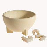The ceramic bowl pan stand from the Kraul Fire Bowl With Pan Stand set. Kraul is available at Babipur their range of kits let children discover a world of wonder with Kraul STEM science kits and educational toys.