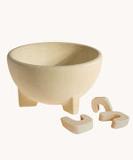 The ceramic bowl pan stand from the Kraul Fire Bowl With Pan Stand set. Kraul is available at Babipur their range of kits let children discover a world of wonder with Kraul STEM science kits and educational toys.