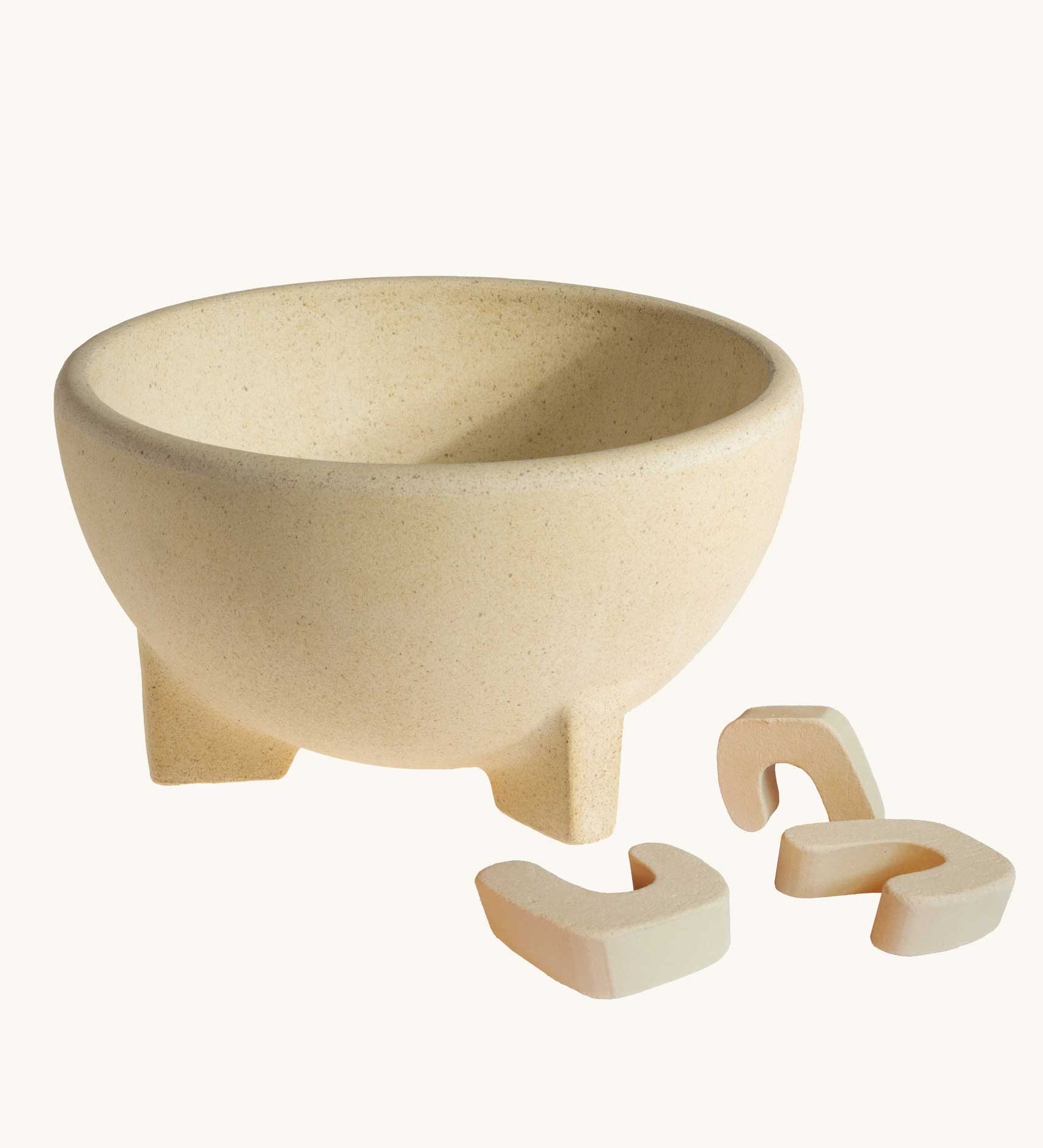 The ceramic bowl pan stand from the Kraul Fire Bowl With Pan Stand set. Kraul is available at Babipur their range of kits let children discover a world of wonder with Kraul STEM science kits and educational toys.